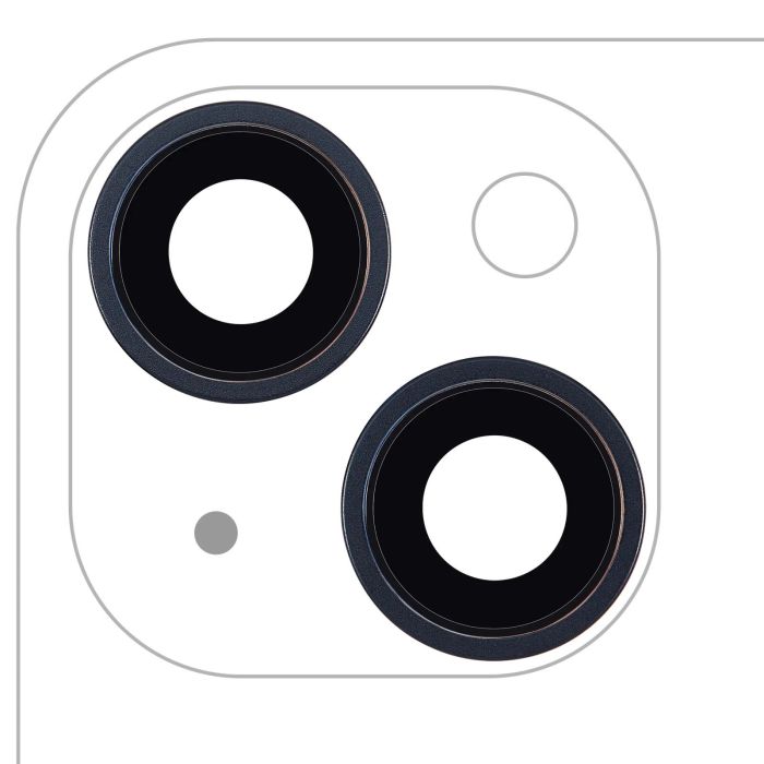 Rückkamera-Linse mit Halterung & Rahmen für iPhone 14/ 14 Plus (Mitternacht)