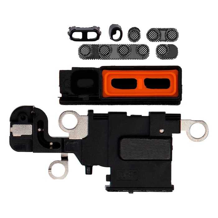 Lautsprecher-/ Mikrofon-Gitter für iPhone 15 (Schwarz) (10er Pack)