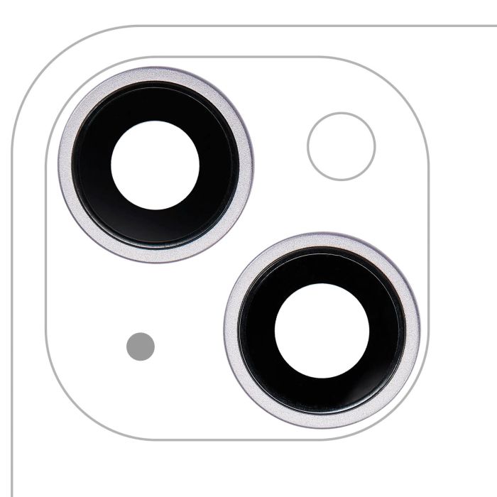 Rückkamera-Linse mit Halterung & Rahmen für iPhone 14/ 14 Plus (Premium) (Lila)