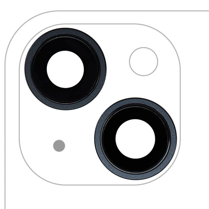 Rückkamera-Linse mit Halterung & Rahmen für iPhone 14/ 14 Plus (2-teiliges Set)