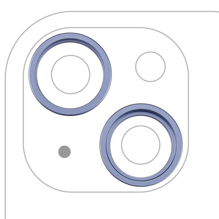 Rückkamera Ring nur für iPhone 14/ 14 Plus (2-teiliges Set) (Blau) (10er Pack)