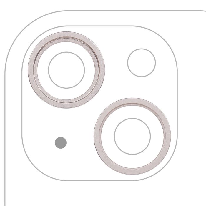 Rückkamera Ring nur für iPhone 14/ 14 Plus (2-teiliges Set) (Polarstern)
