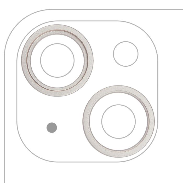 Rückkamera Ring nur für iPhone 14/ 14 Plus (Polarstern) (2-teiliges Set)