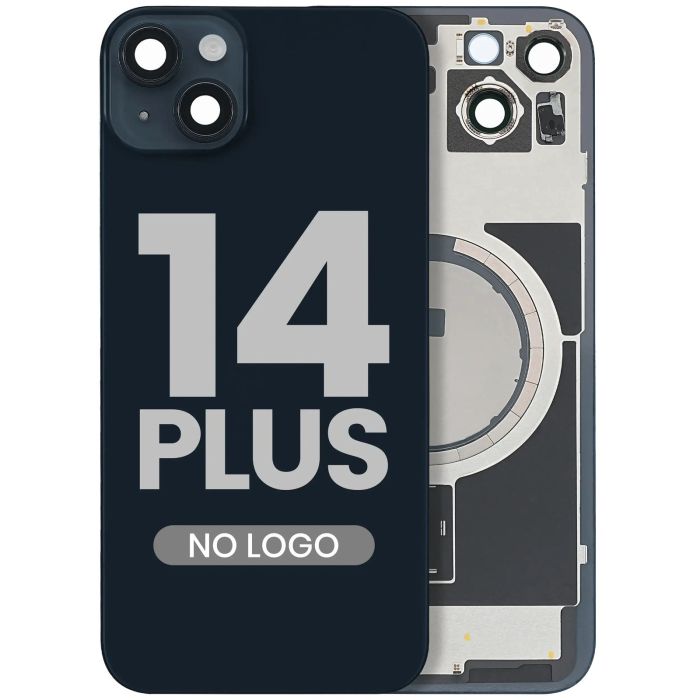 Rückglas mit MagSafe-Magnet für iPhone 14 Plus (Aftermarket) (Mitternacht)