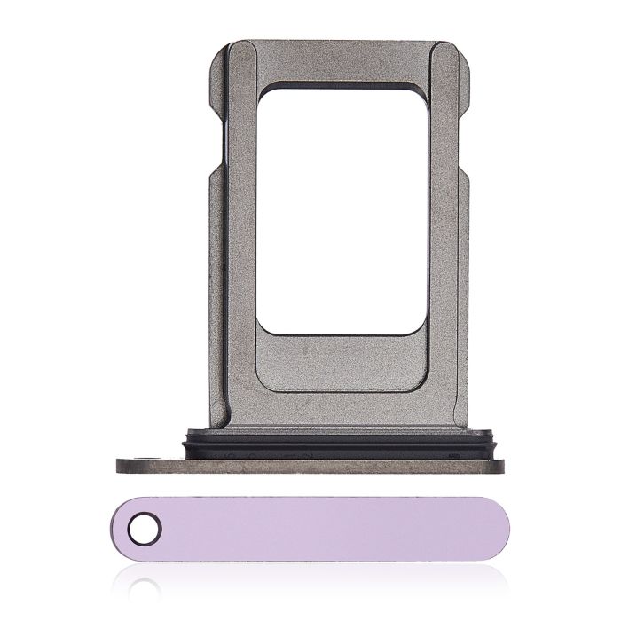 SIM-Kartenschacht Single für iPhone 14 Pro/ 14 Pro Max (Dunkellila)