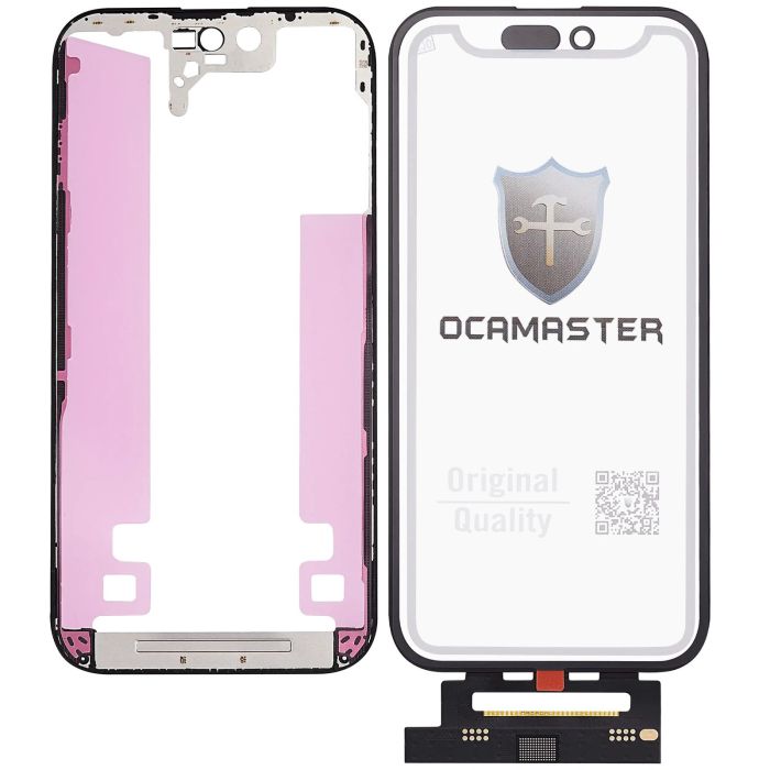 4 in 1 kurz Flex (Digitizer Touch mit Glas + OCA + Rahmen vormontiert) für Nr.6