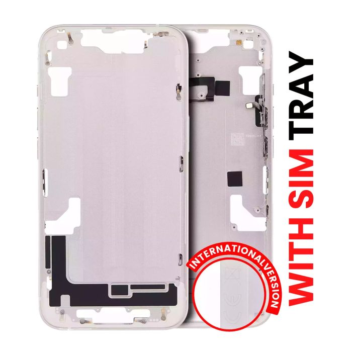Mittelrahmen mit Power- und Lautstärketasten für iPhone 14 (Polarstern)