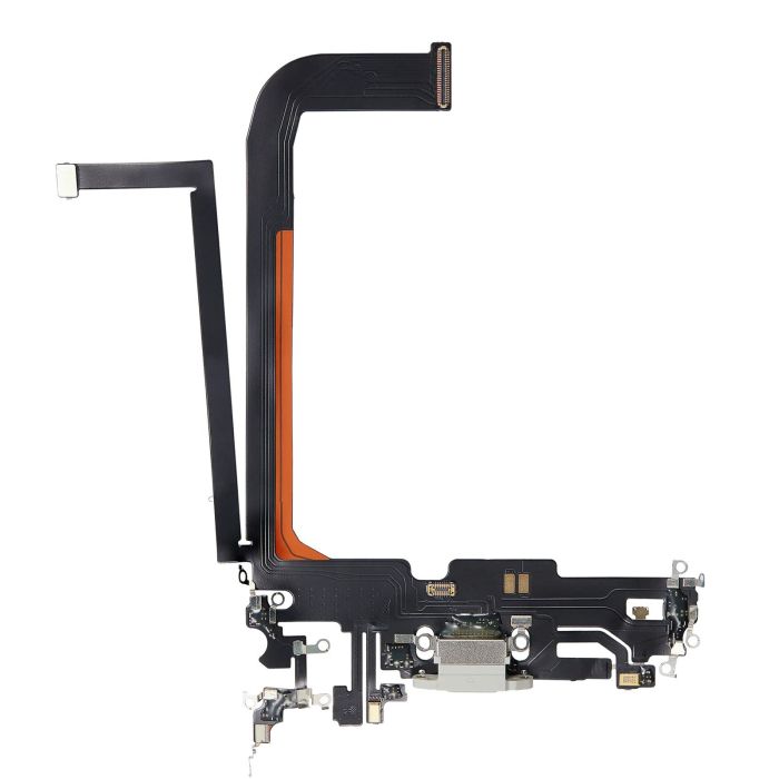 Ladebuchse Flexkabel für iPhone 13 Pro Max (Aftermarket Plus) (Silber)