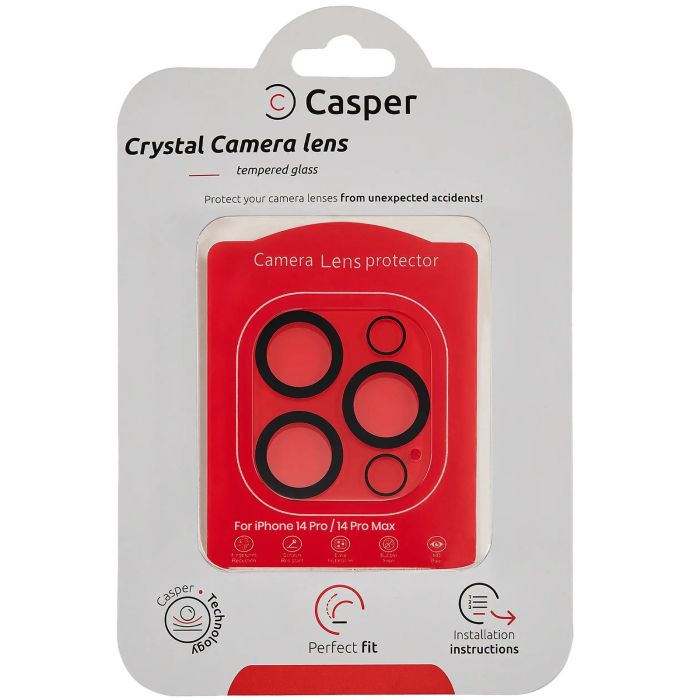 Casper Kameraschutz für iPhone 14 Pro/ 14 Pro Max (Crystal Full Abdeckung)