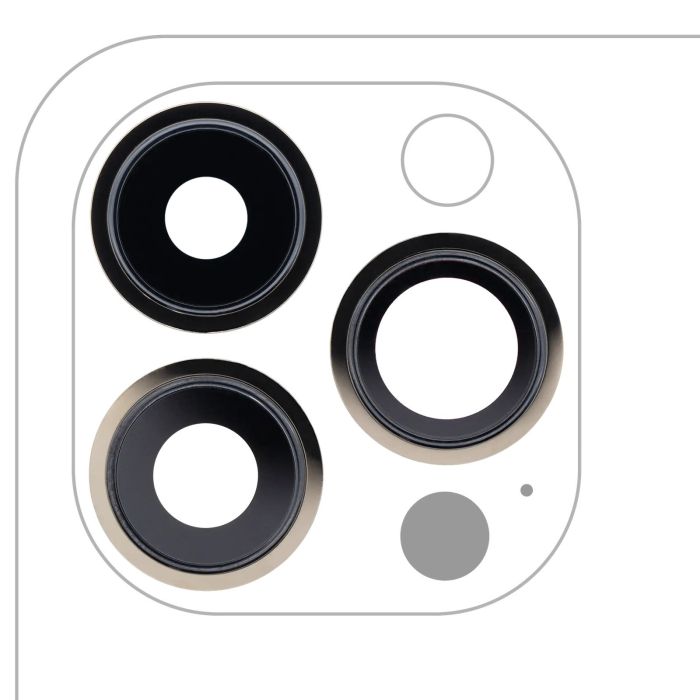 Rückkamera-Linse mit Halterung & Rahmen für iPhone 13 Pro/ 13 Pro Max (Gold)