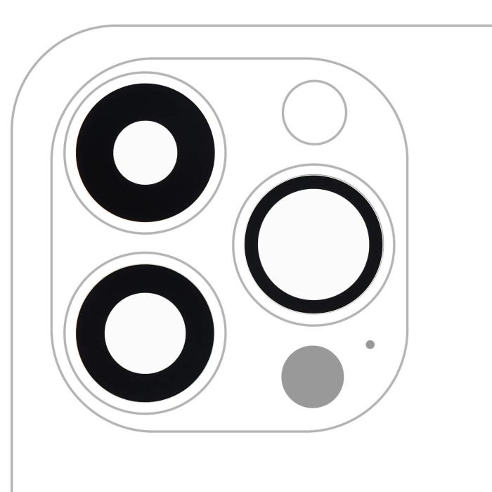 Rückkamera-Linse (nur Glas) mit Kleber für iPhone 13 Pro/ 13 Pro Max Nr.2