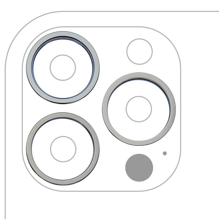 Rückkamera Ring nur für iPhone 13 Pro/ 13 Pro Max (3-teiliges Set) (Alpingrün)