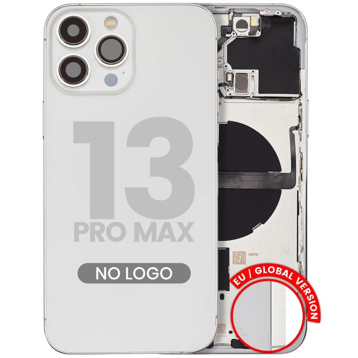 Rückgehäuse mit Kleinteilen für iPhone 13 Pro Max (Aftermarket Plus) (Silber)