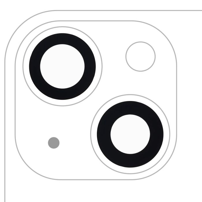 Rückkamera-Linse (nur Glas) mit Kleber für iPhone 13/ 13 Mini