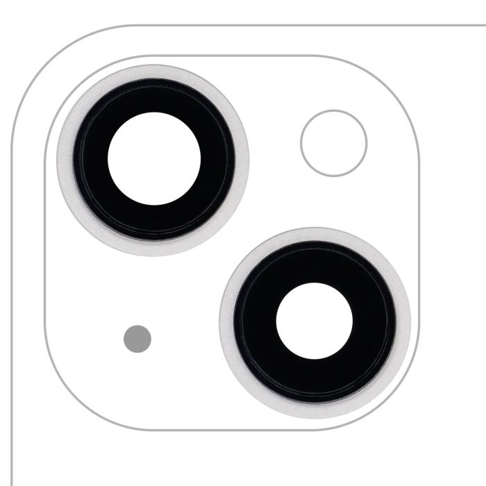 Rückkamera-Linse mit Halterung & Rahmen für iPhone 13/ 13 Mini Nr.4