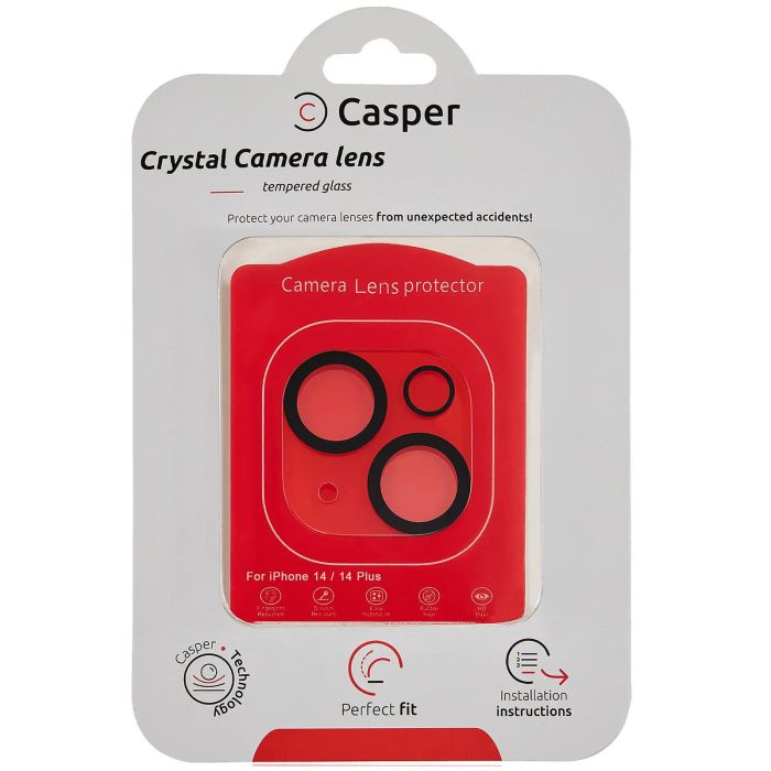 Casper Kameraschutz für iPhone 14/ 14 Plus (Crystal Full Abdeckung)
