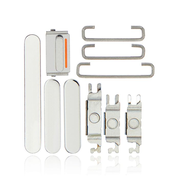 Tasten-Set (Power/ Lautstärke/ Schalter) für iPhone 13 Pro/ 13 Pro Max (Silber)