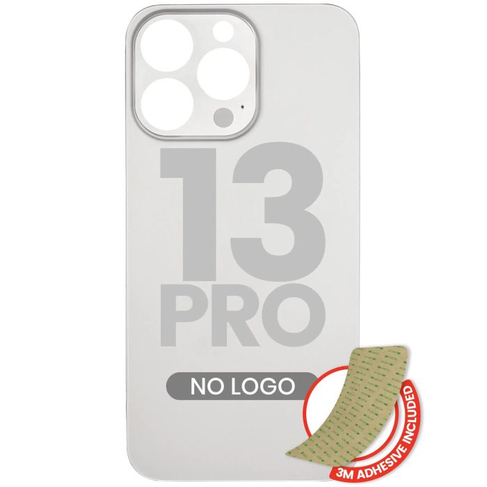 Rückglas mit 3M Klebeband für iPhone 13 Pro (Silber)