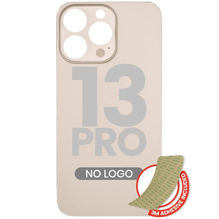 Rückglas mit 3M Klebeband für iPhone 13 Pro (Gold)