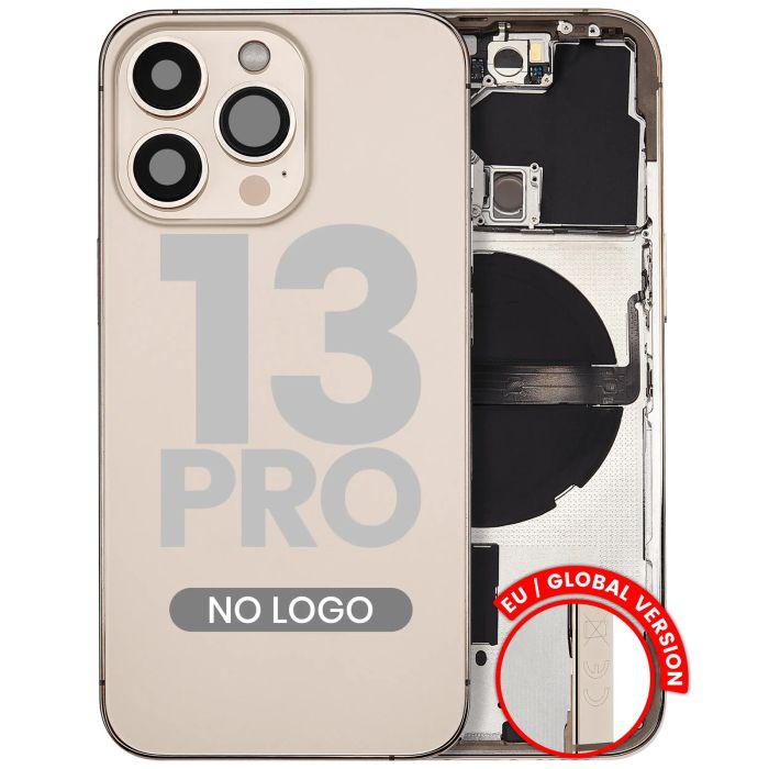 Rückgehäuse mit Kleinteilen für iPhone 13 Pro (Aftermarket Plus) (Gold)