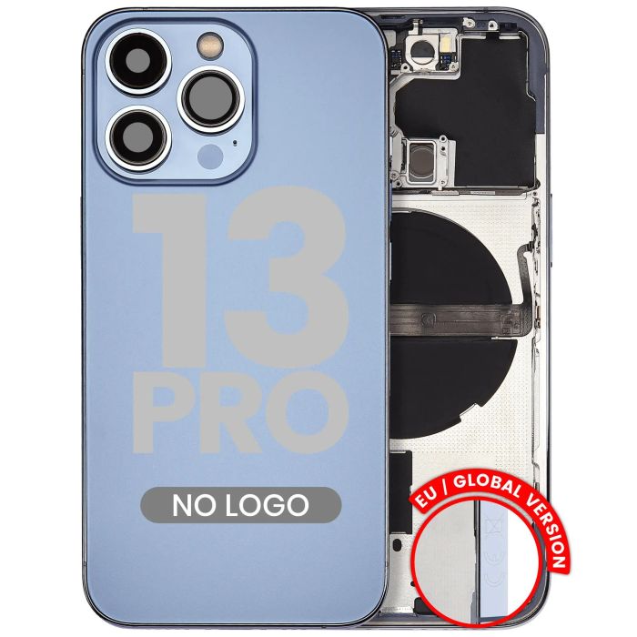 Rückgehäuse mit Kleinteilen für iPhone 13 Pro (Aftermarket Plus) (Sierrablau)