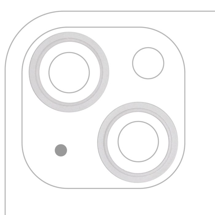 Rückkamera Ring nur für iPhone 13/ 13 Mini (Polarstern) (2-teiliges Set)