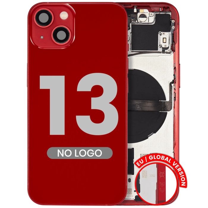 Rückgehäuse mit Kleinteilen für iPhone 13 (Aftermarket Plus) (Rot)