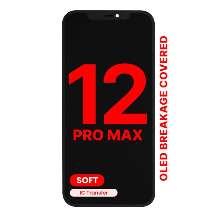 OLED Display Einheit für iPhone 12 Pro Max (Aftermarket Pro XO7 Soft)