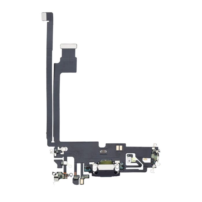 Ladebuchse Flexkabel für iPhone 12 Pro Max (Aftermarket Plus) (Graphit)