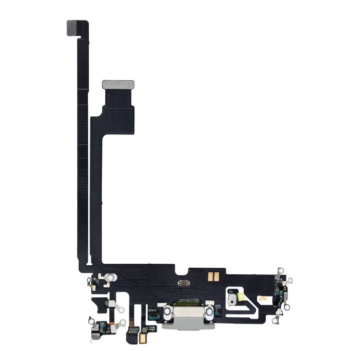 Ladebuchse Flexkabel für iPhone 12 Pro Max (Premium) (Silber)