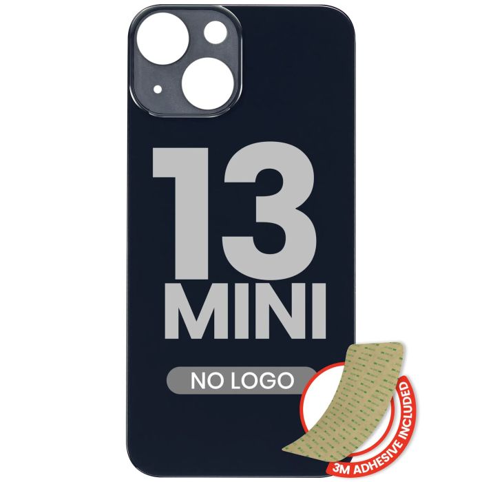 Rückglas mit 3M Klebeband für iPhone 13 Mini (ohne Logo/ großes Kameraloch)