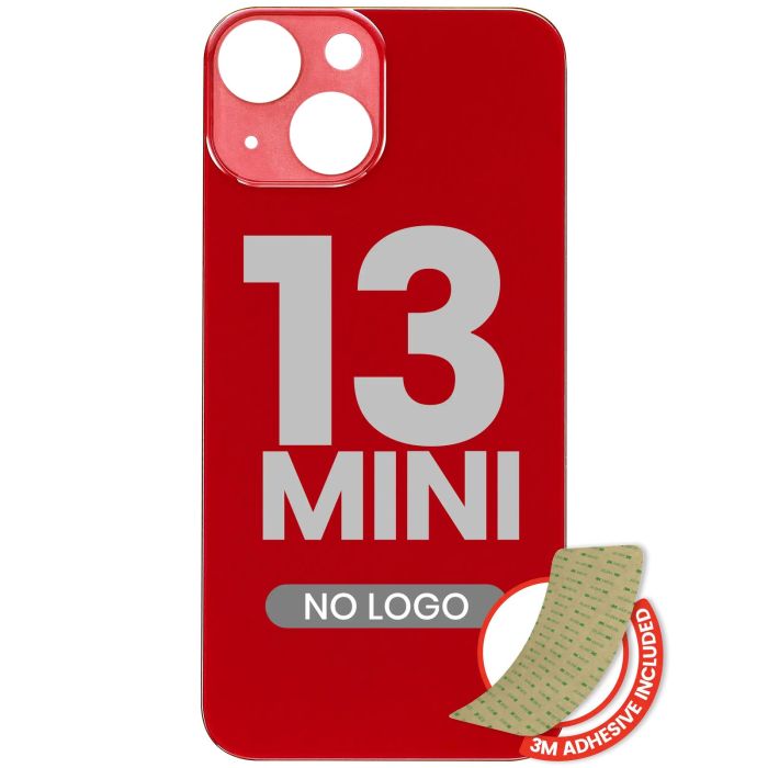 Rückglas mit 3M Klebeband für iPhone 13 Mini (Rot)