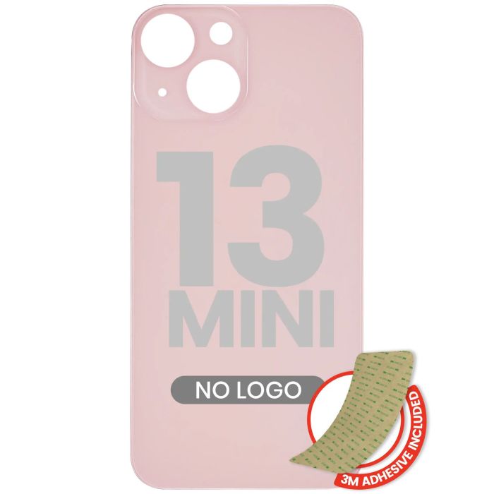 Rückglas mit 3M Klebeband für iPhone 13 Mini (Pink)