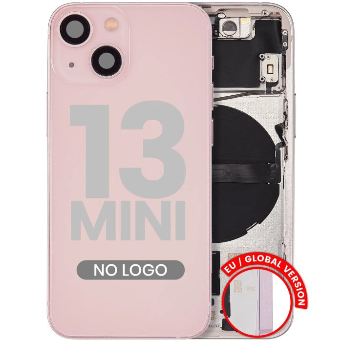Rückgehäuse mit Kleinteilen für iPhone 13 Mini (Aftermarket Plus) (Pink)