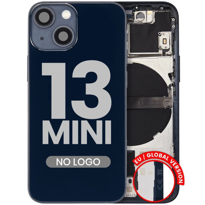 Rückgehäuse mit Kleinteilen für iPhone 13 Mini (Aftermarket Plus) (Mitternacht)