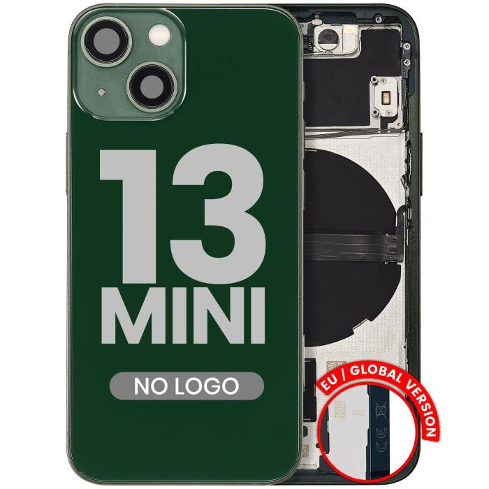 Rückgehäuse mit Kleinteilen für iPhone 13 Mini (Aftermarket Plus) (Grün)