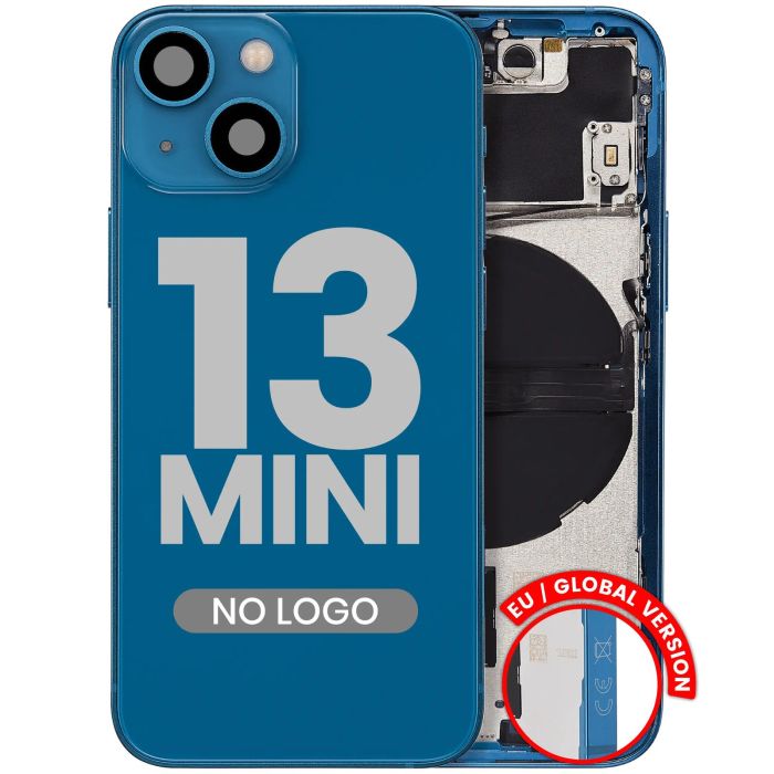 Rückgehäuse mit Kleinteilen für iPhone 13 Mini (Aftermarket Plus) (Blau)