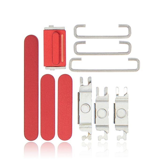 Tasten-Set (Power/ Lautstärke/ Schalter) für iPhone 13/ 13 Mini (Rot)