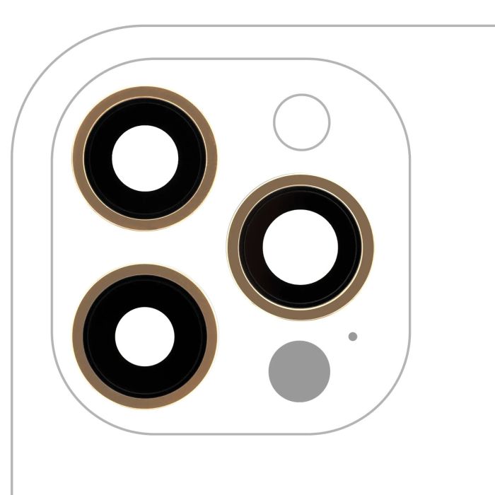 Rückkamera-Linse mit Halterung & Rahmen für iPhone 12 Pro Max