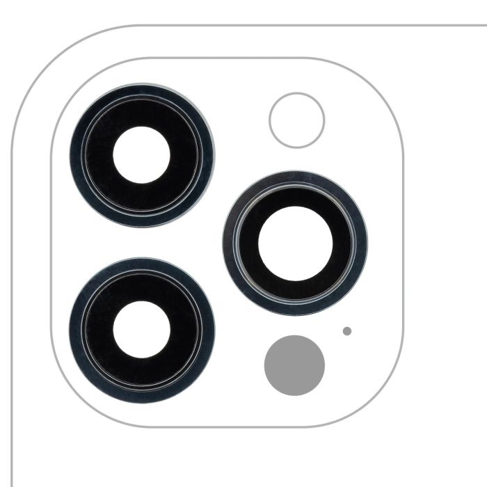 Rückkamera-Linse mit Halterung & Rahmen für iPhone 12 Pro Max Nr.3