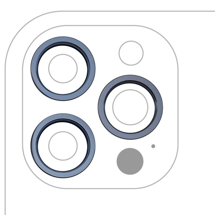 Rückkamera Ring nur für iPhone 12 Pro Max (Pazifikblau)