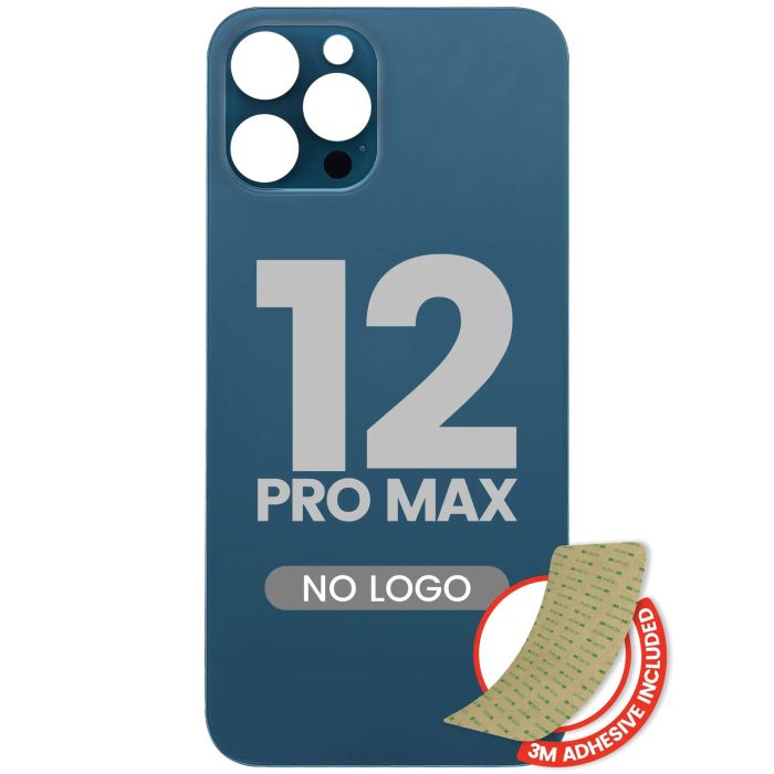 Rückglas mit 3M Klebeband für iPhone 12 Pro Max (Pazifikblau)