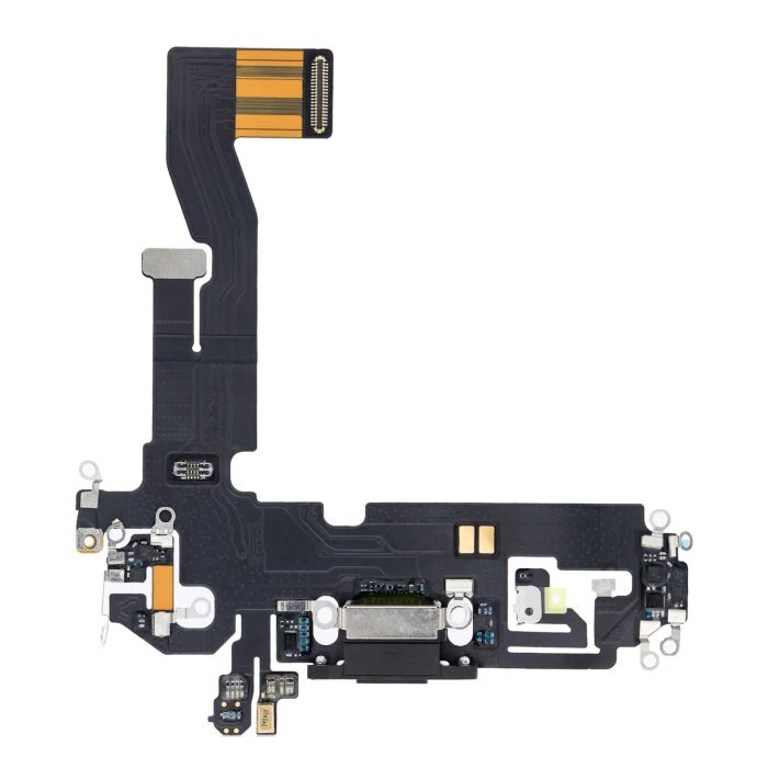 Ladebuchse Flexkabel für iPhone 12/ 12 Pro (Aftermarket Plus) (Graphit)