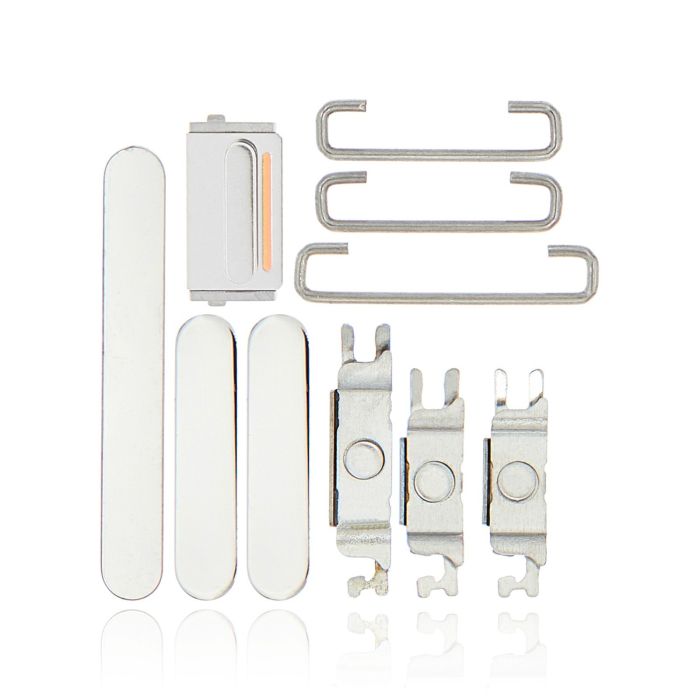 Tasten-Set (Power/ Lautstärke/ Schalter) für iPhone 12 Pro/ 12 Pro Max (Silber)