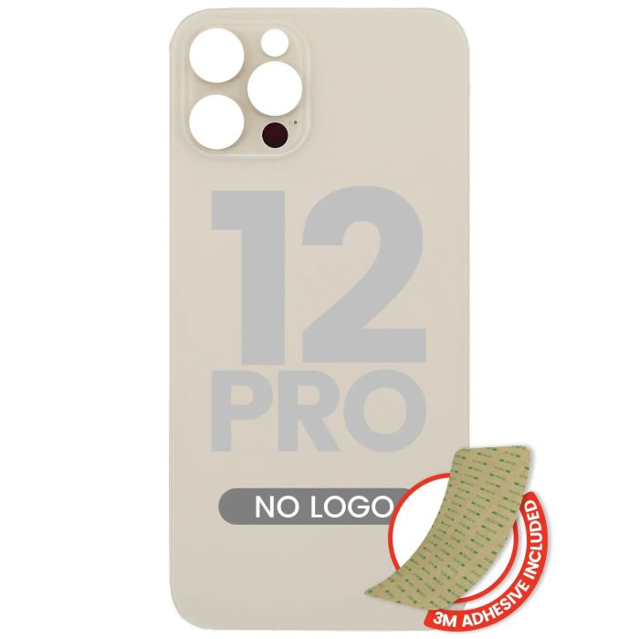 Rückglas mit 3M Klebeband für iPhone 12 Pro (Gold)