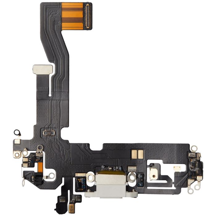 Ladebuchse Flexkabel für iPhone 12 (Aftermarket Plus) (Weiß)