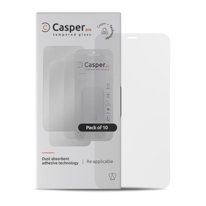 Casper Pro Displayschutzglas für iPhone 12 Pro Max (10er Pack) (Matt)