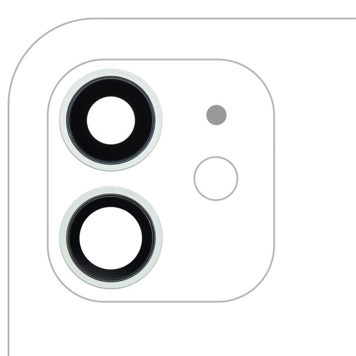 Rückkamera-Linse mit Halterung & Rahmen für iPhone 12/ 12 Mini (Grün) Nr.3