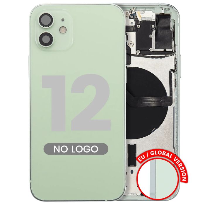 Rückgehäuse mit Kleinteilen für iPhone 12 (Aftermarket Plus) (Grün)