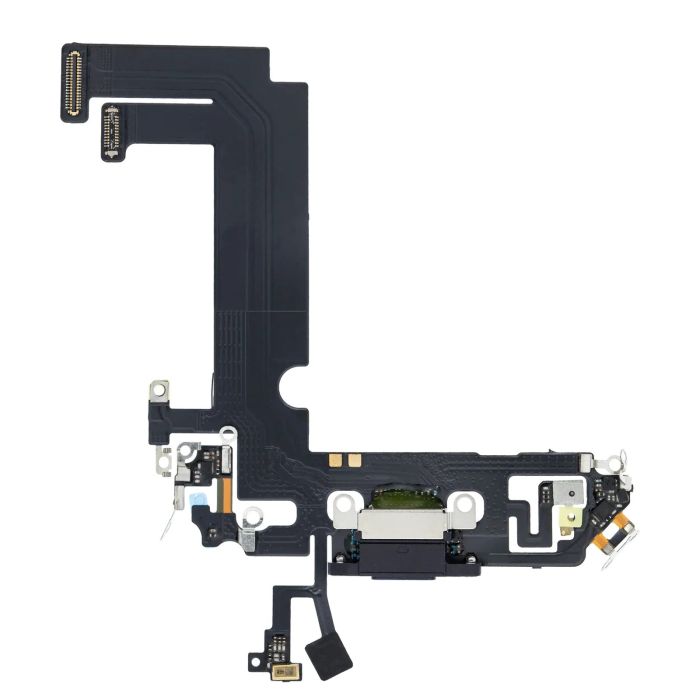 Ladebuchse Flexkabel für iPhone 12 Mini (Aftermarket Plus) (Schwarz)